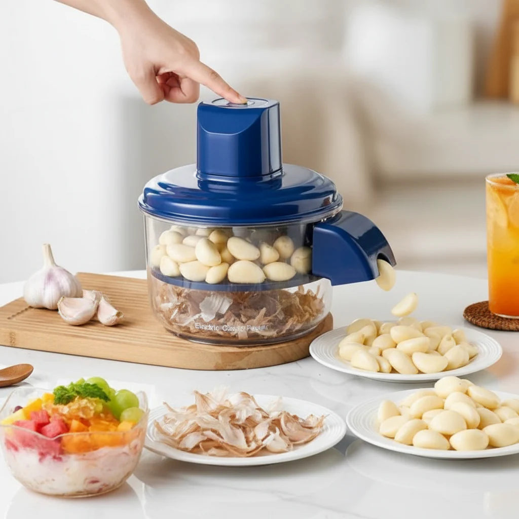 Descascador Elétrico Peelpro - Descasque Alho e Frutas em Segundos sem Cheiro