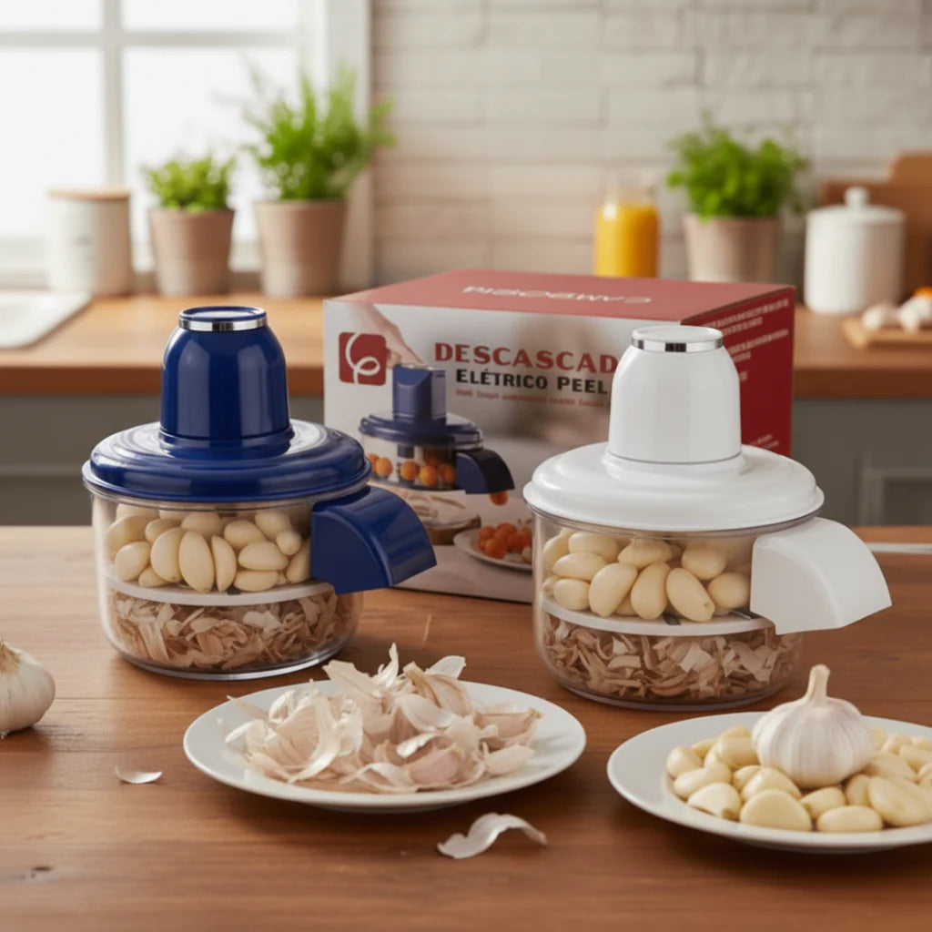 Descascador Elétrico Peelpro - Descasque Alho e Frutas em Segundos sem Cheiro