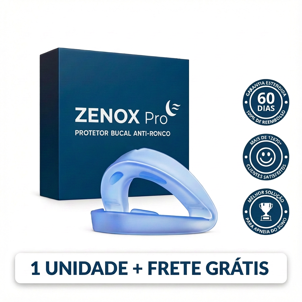 Zenox - Protetor Bucal Anti-Ronco - OFERTA 73% DE DESCONTO PROLONGADA 🔥 LEVE MAIS PAGANDO MENOS (ÚLTIMO DIA)