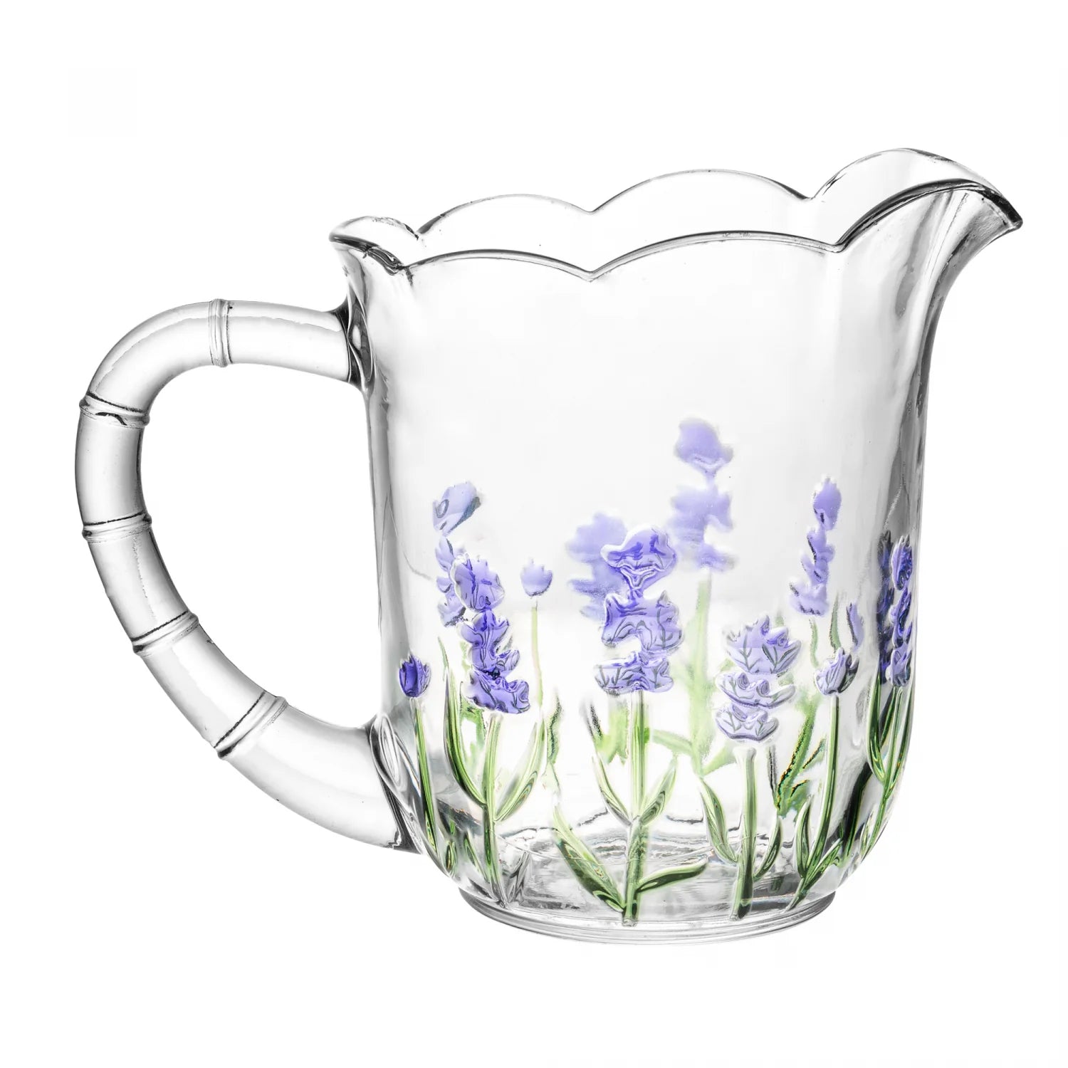 Conjunto Jarra com 6 Taças Lavanda